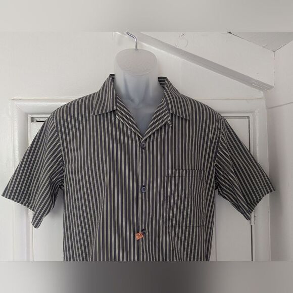 Theory Camp Shirt Preppy Heritage Quiet Luxury Academia Nostalgiacore SM - Picture 2 of 11